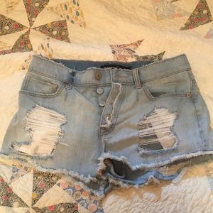 Express denim shorts